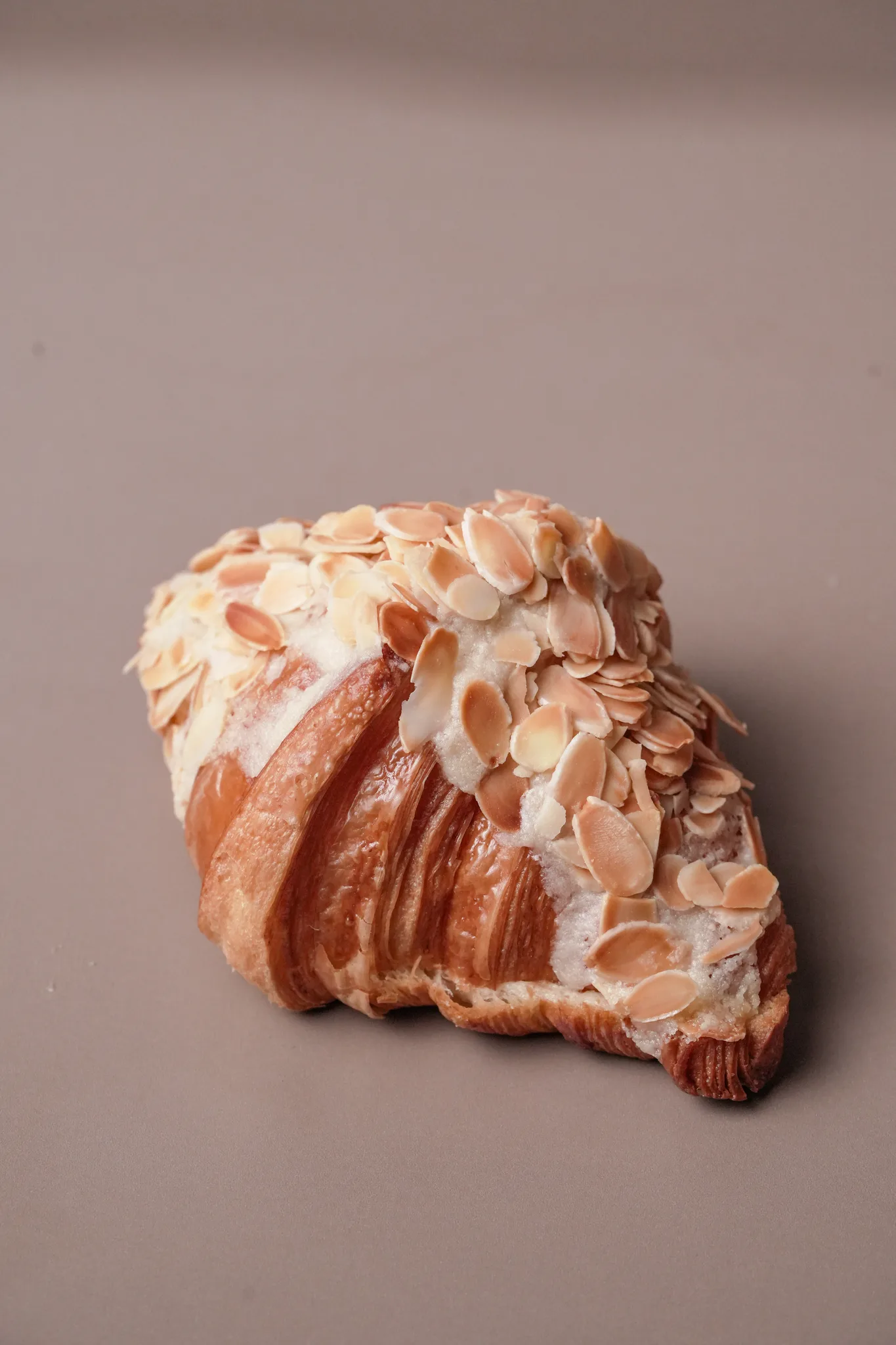 Almond croissant at The Goat Father bakery